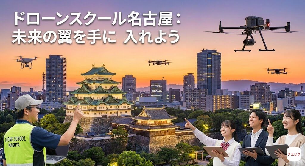 ドローンスクール名古屋の選び方！国家資格と費用・助成金を徹底解説